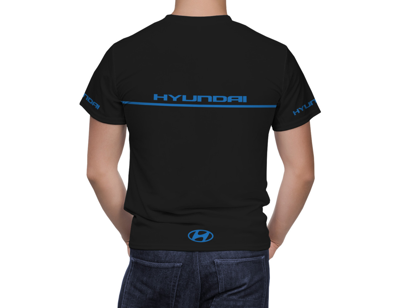 Hyundai Black T-Shirt, HBTS--2374