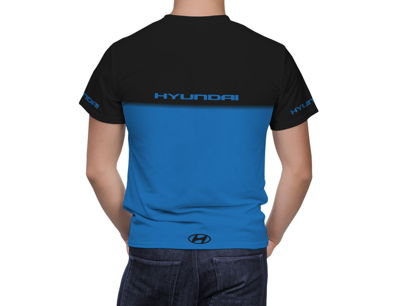 Hyundai Black Blue T-Shirt, HBBTS--2357