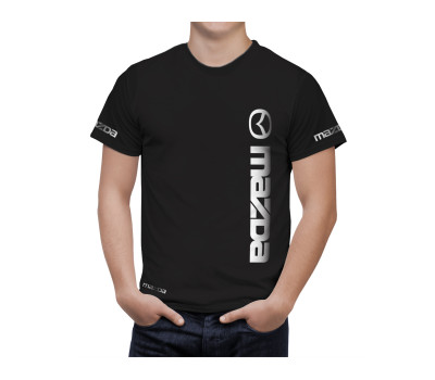 Mazda Schwarz Text T-Shirt Mazda Schwarz Text T-Shirt