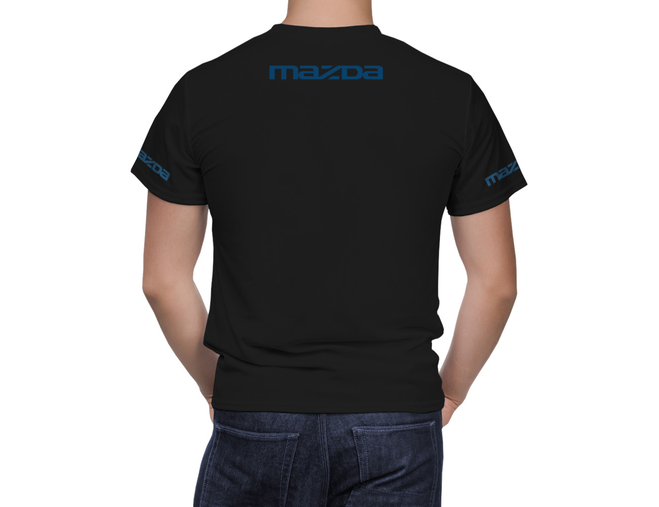 Mazda Black Blue T-Shirt, MBBTS--4321