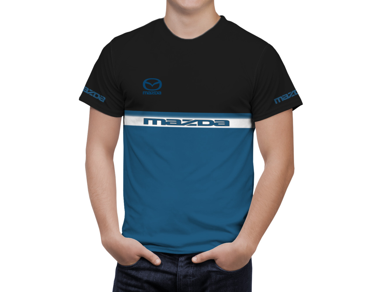 Mazda Black Blue T-Shirt, MBBTS--8840