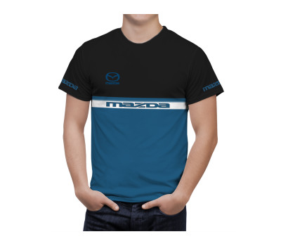 Mazda Schwarz Blau T-Shirt Mazda Schwarz Blau T-Shirt