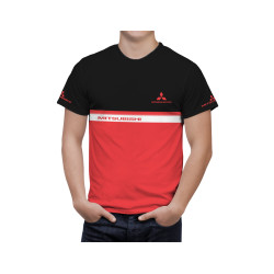 Mitsubishi Red Black T-Shirt