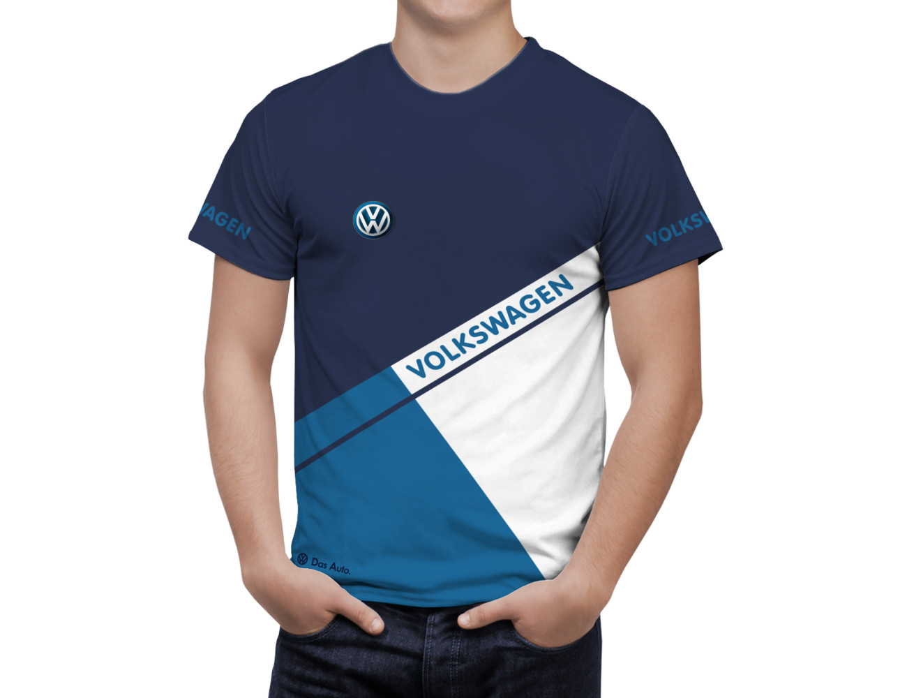 Volkswagen Blau Umbro T-Shirt, VBUTS--2805