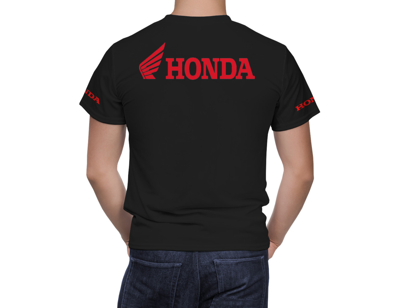 Honda Red Line Black T-Shirt, HBTS--7289