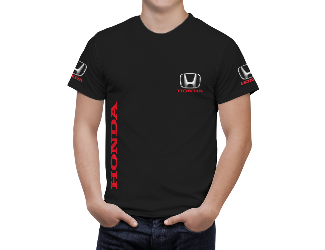 Honda Black T-Shirt, HBTS--1570