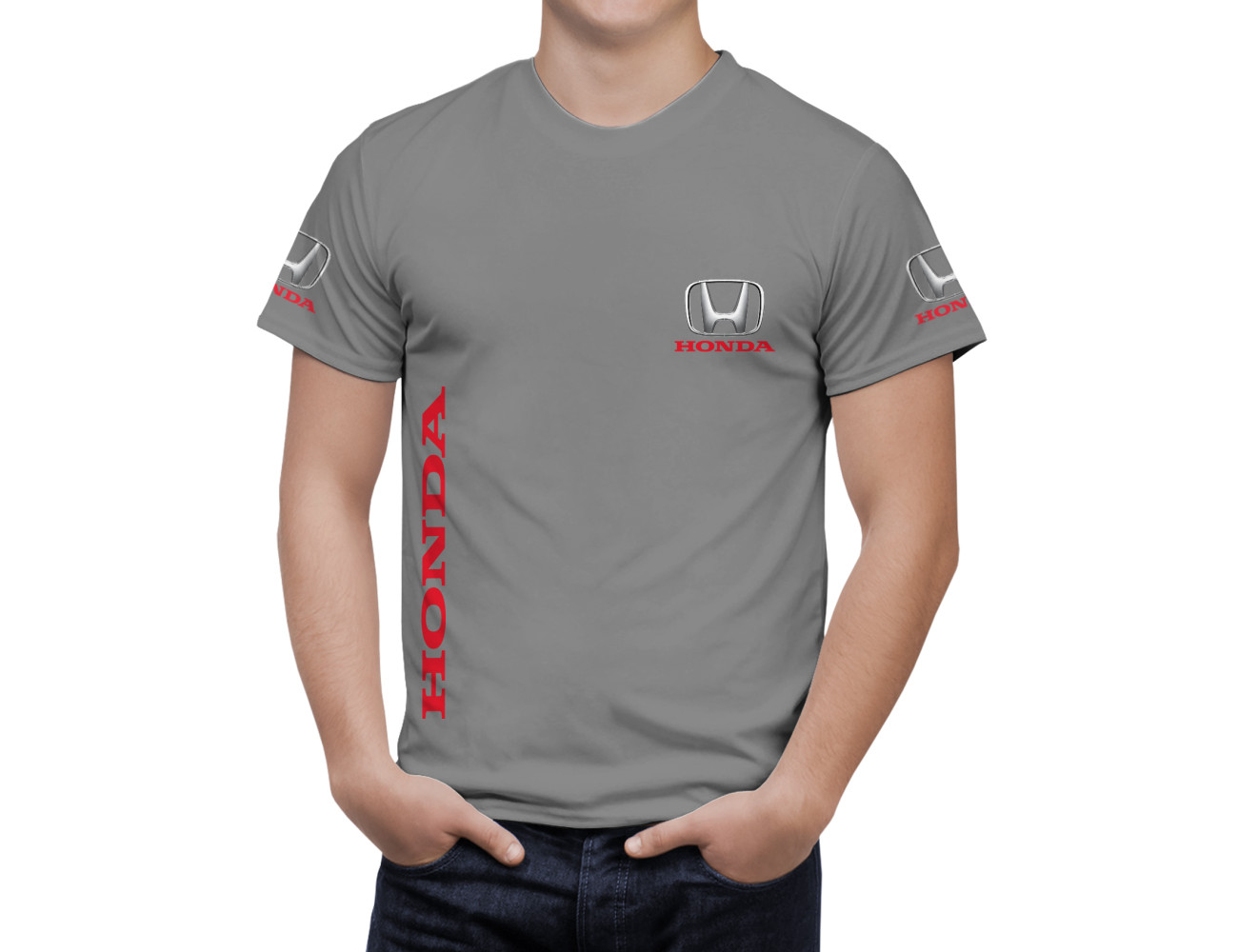 Honda Grey T-Shirt, HGTS--148