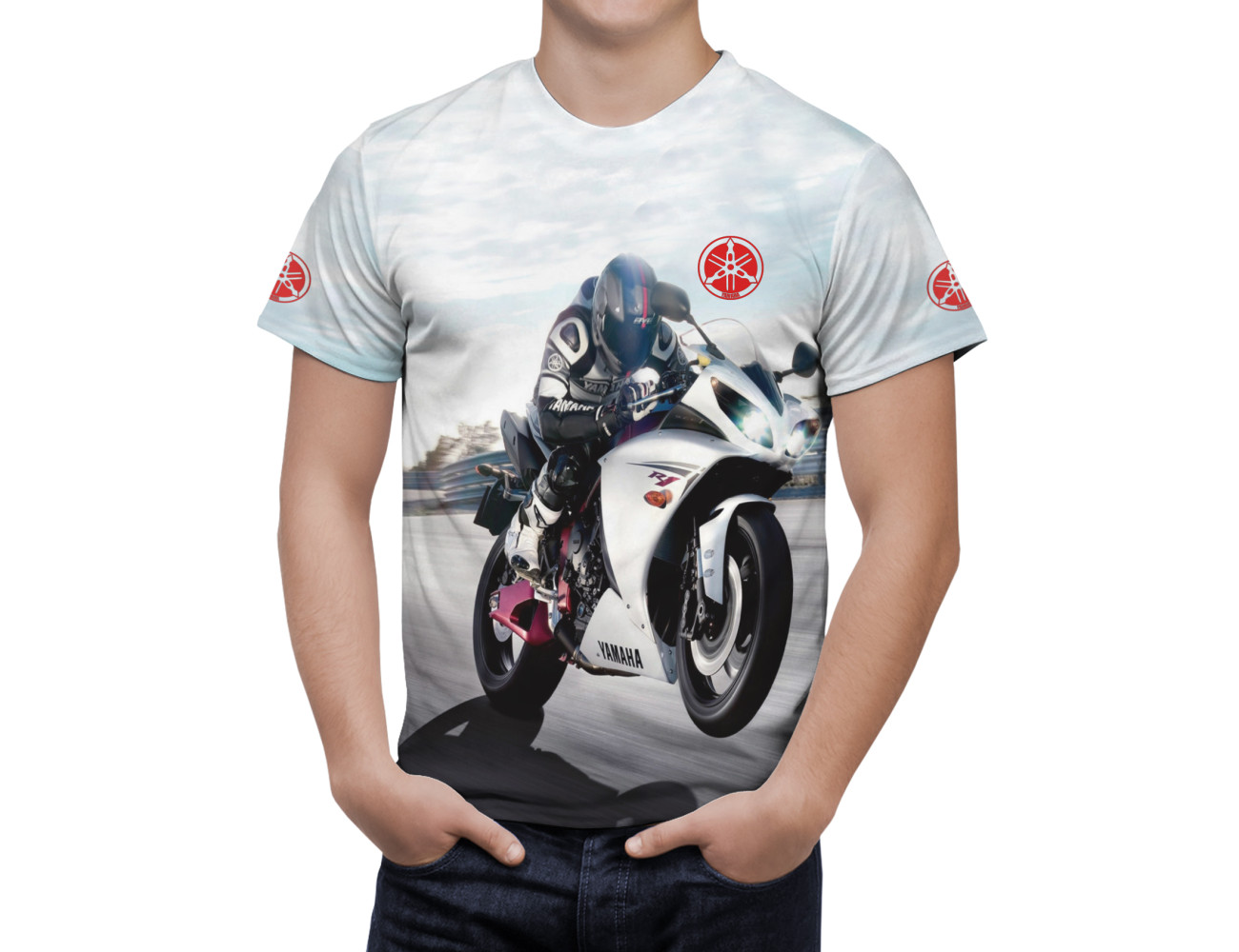 Yamaha White T-Shirt, YWTS--3247