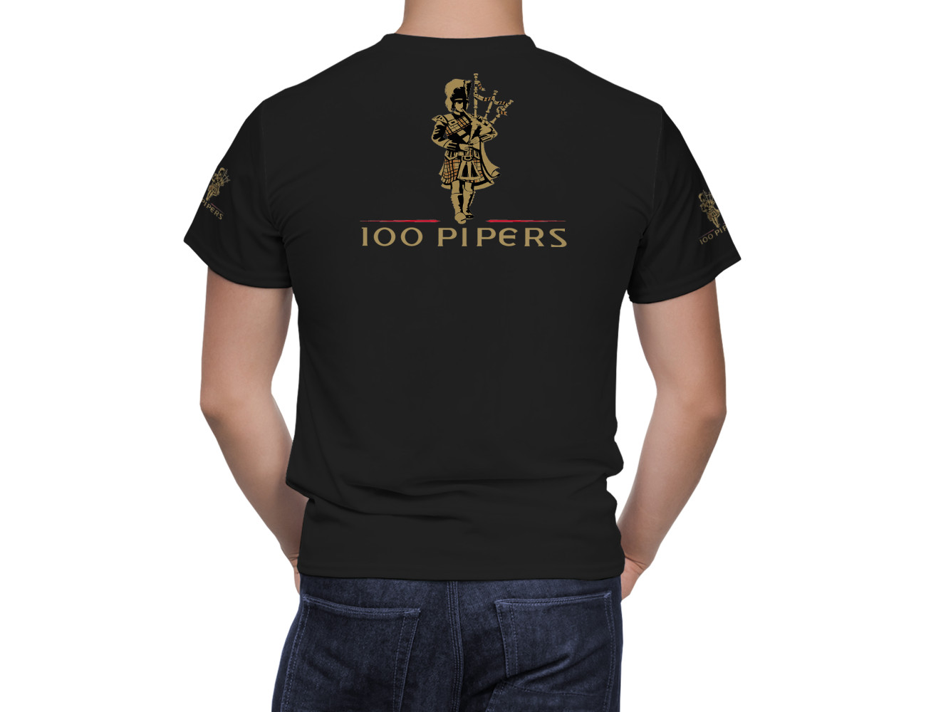 100 Pipers Whisky T-Shirt, Whisky--3