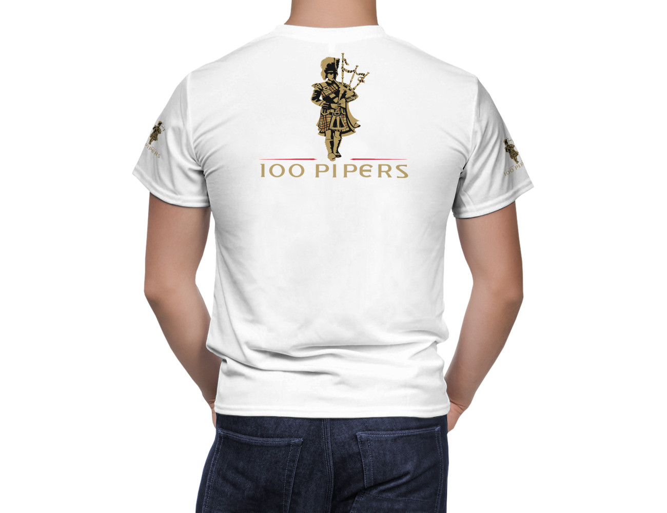 100 Pipers Whisky T-Shirt, Whisky--3