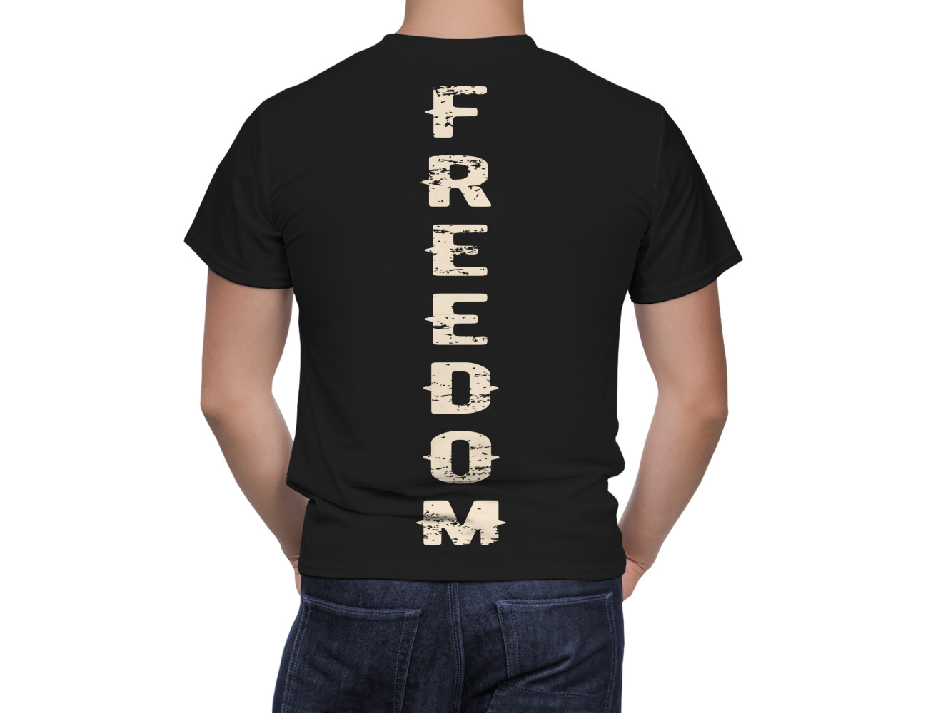 Freedom USA Black T-Shirt, FREEUSA--1