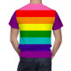 Gay Rainbow Pride Flag Striped T Shirt, Gilbert Baker 8-Stripe Shirt, GAY--01