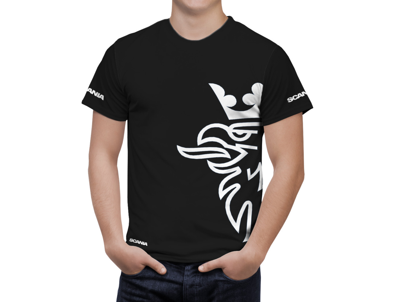 Scania Black T-Shirt, SBTS--7242