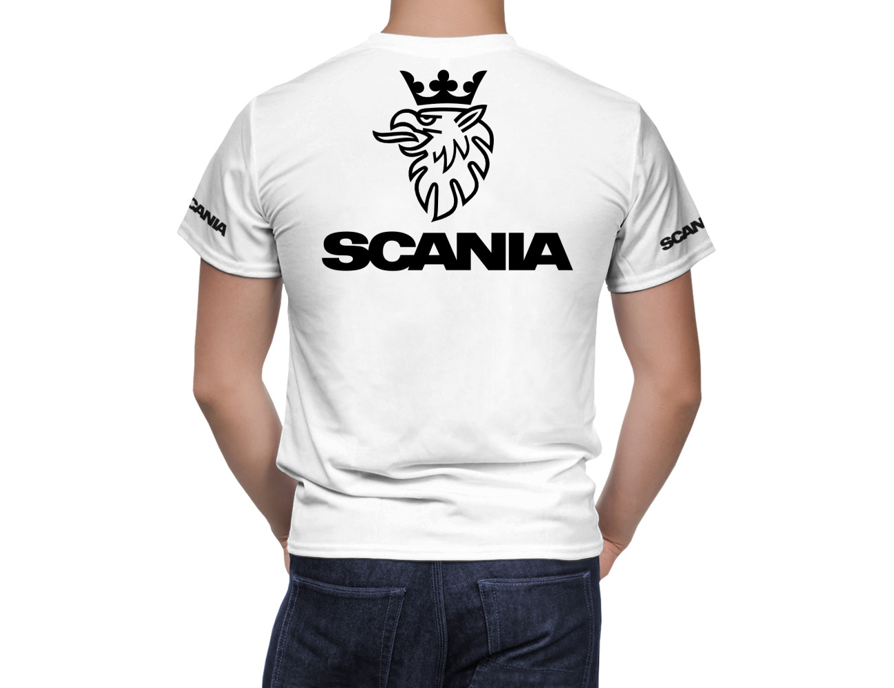 Scania White T-Shirt, SWTS--7889