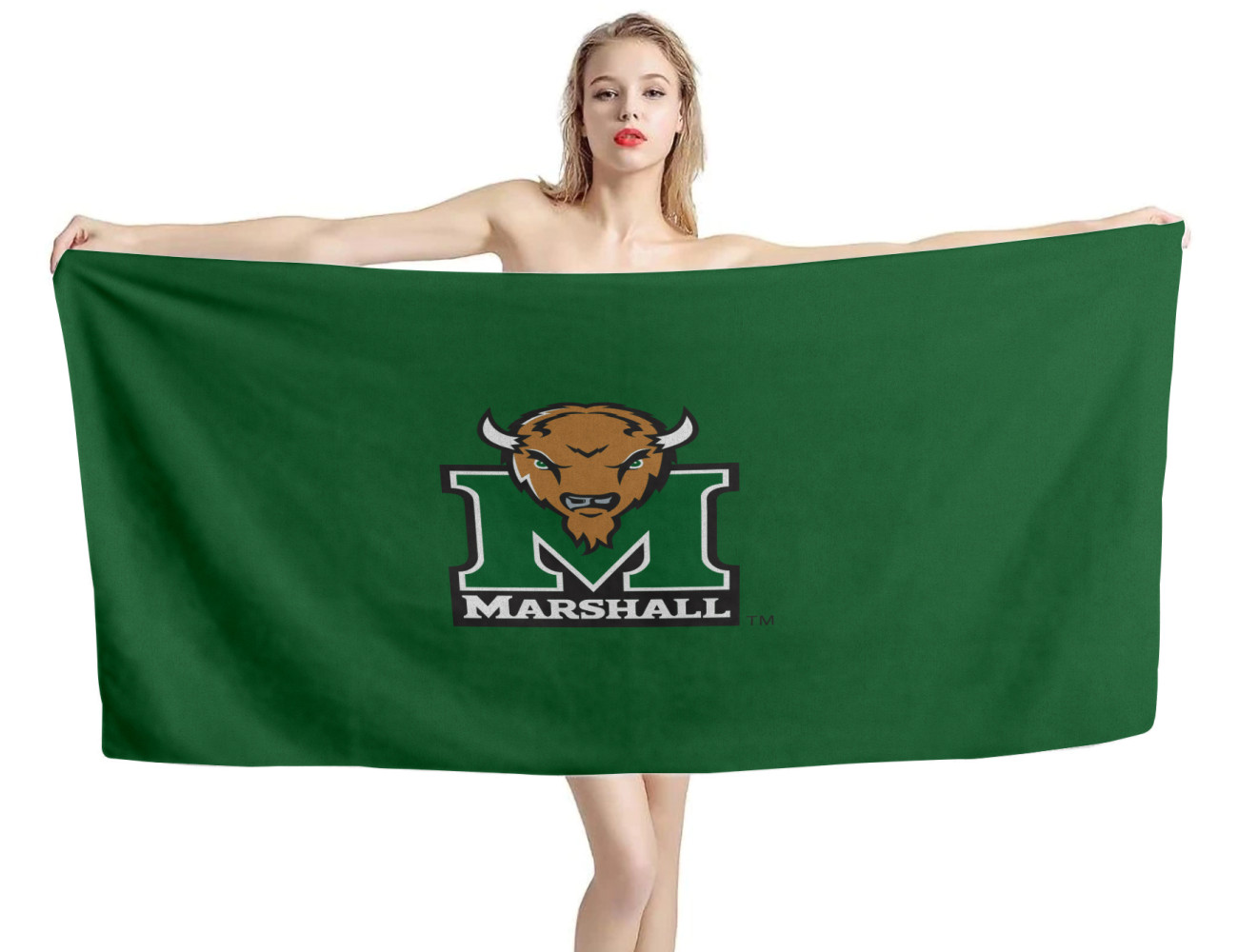 Marshall Thundering Herd Beach Towel