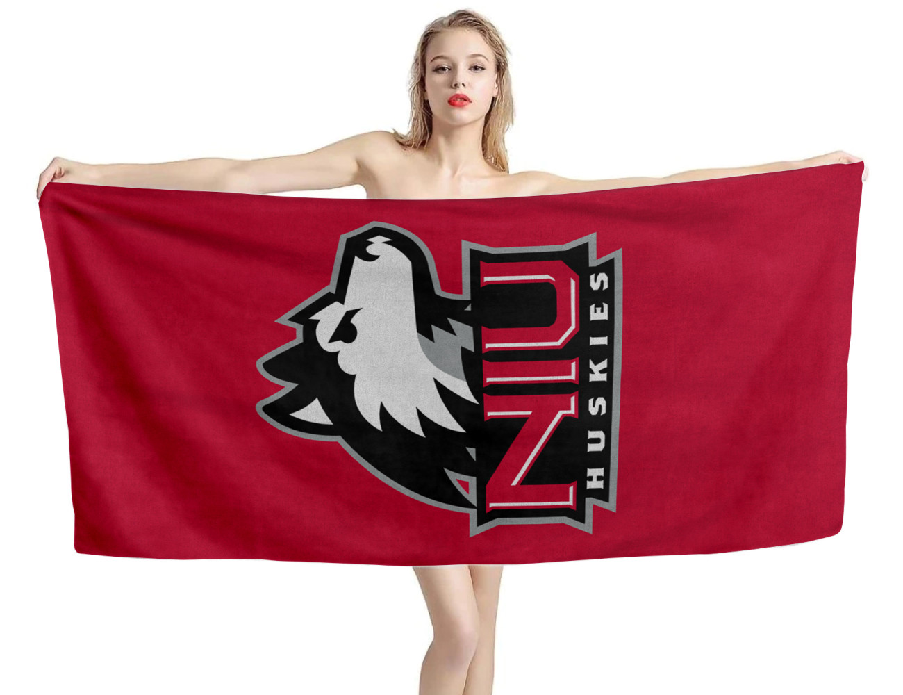 Northern Illinois Huskies Beach Towel, NCAA--32