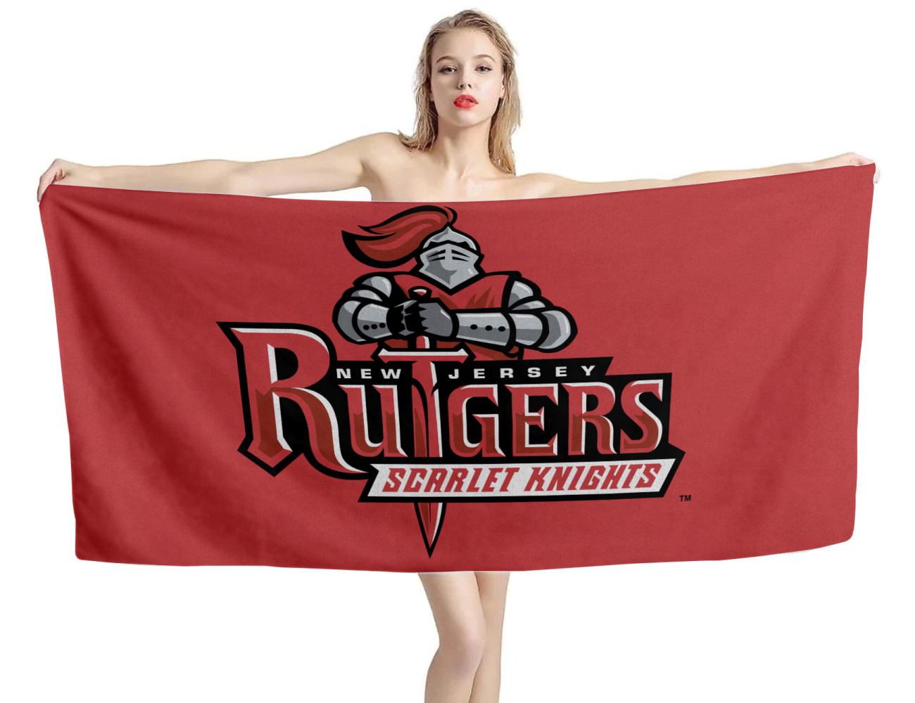 Rutgers Scarlet Knights NCAA Beach Towel