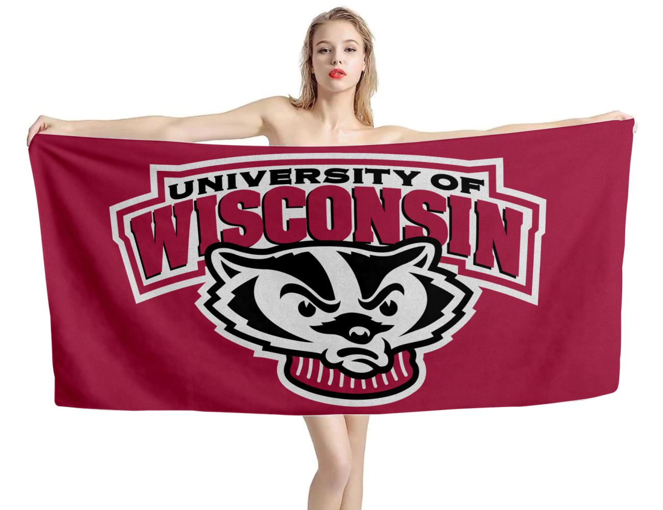 Wisconsin Badgers NCAA Beach Towel