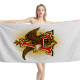 Anheuser-Busch Beer White Beach Towel, BUSCH--01