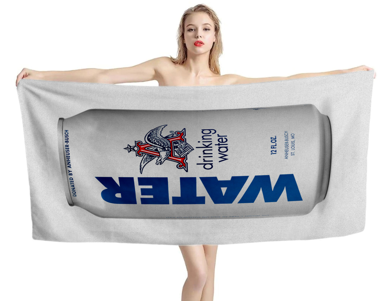 Anheuser-Busch Can Beer Beach Towel