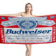 Budweiser Beer Red Beach Towel, BEER--14