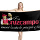 Cruzcampo Beer Black Beach Towel, BEER--TOWEL-12