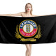 Erdinger Weissbrau Beer Black Beach Towel, BEER--TOWEL-8