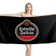 Estrella Galicia Beer Black Beach Towel, BEER--TOWEL-6