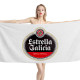 Estrella Galicia Beer White Beach Towel, BEER--TOWEL-5