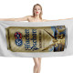 Hacker Pschorr Munchner Gold Can Beach Towel, BIER--TOWEL-4