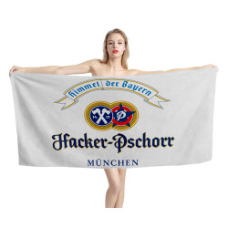 Hacker Pschorr himmel der Bayern Beer White Beach Towel