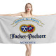 Hacker Pschorr himmel der Bayern Beer White Beach Towel, BIER--TOWEL-2