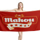 Mahou Beer Red Beach Towel, BEER--TOWEL-2