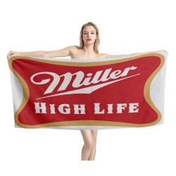 Miller High Life Red Beach Towel