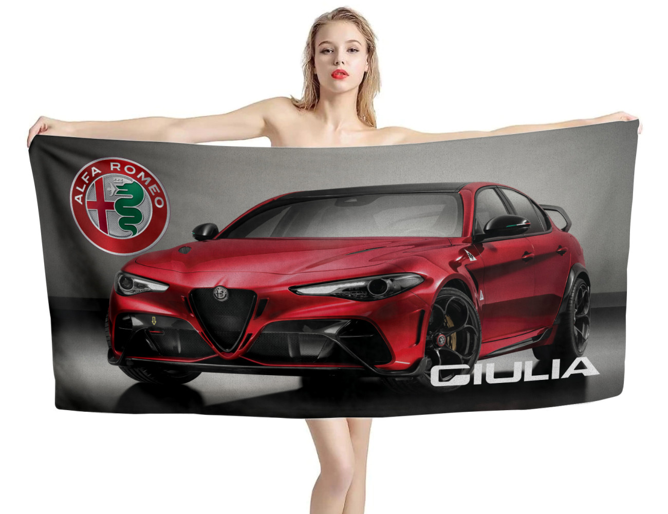 Alfa Romeo Giulia Beach Towel, ALFA--01