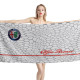 Alfa Romeo Hex White Beach Towel, ALFA--05