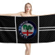 Alfa Romeo Carbon Black Beach Towel, ALFA02