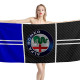 Alfa Romeo Carbon Blue Beach Towel, ALFA03