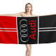 Audi Carbon Red Beach Towel, AUDICARBON03