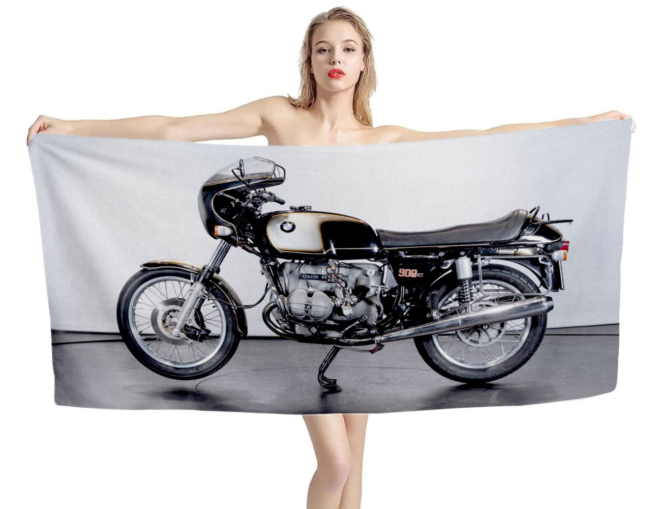 1974 BMW R90 S Motorbikes Beach Towel, MOTORS--2