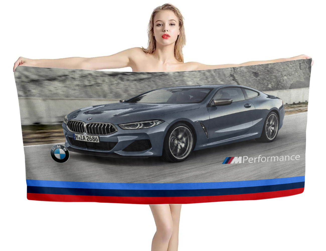 BMW 6 Series Car Performance Beach Towel, BMW--S6