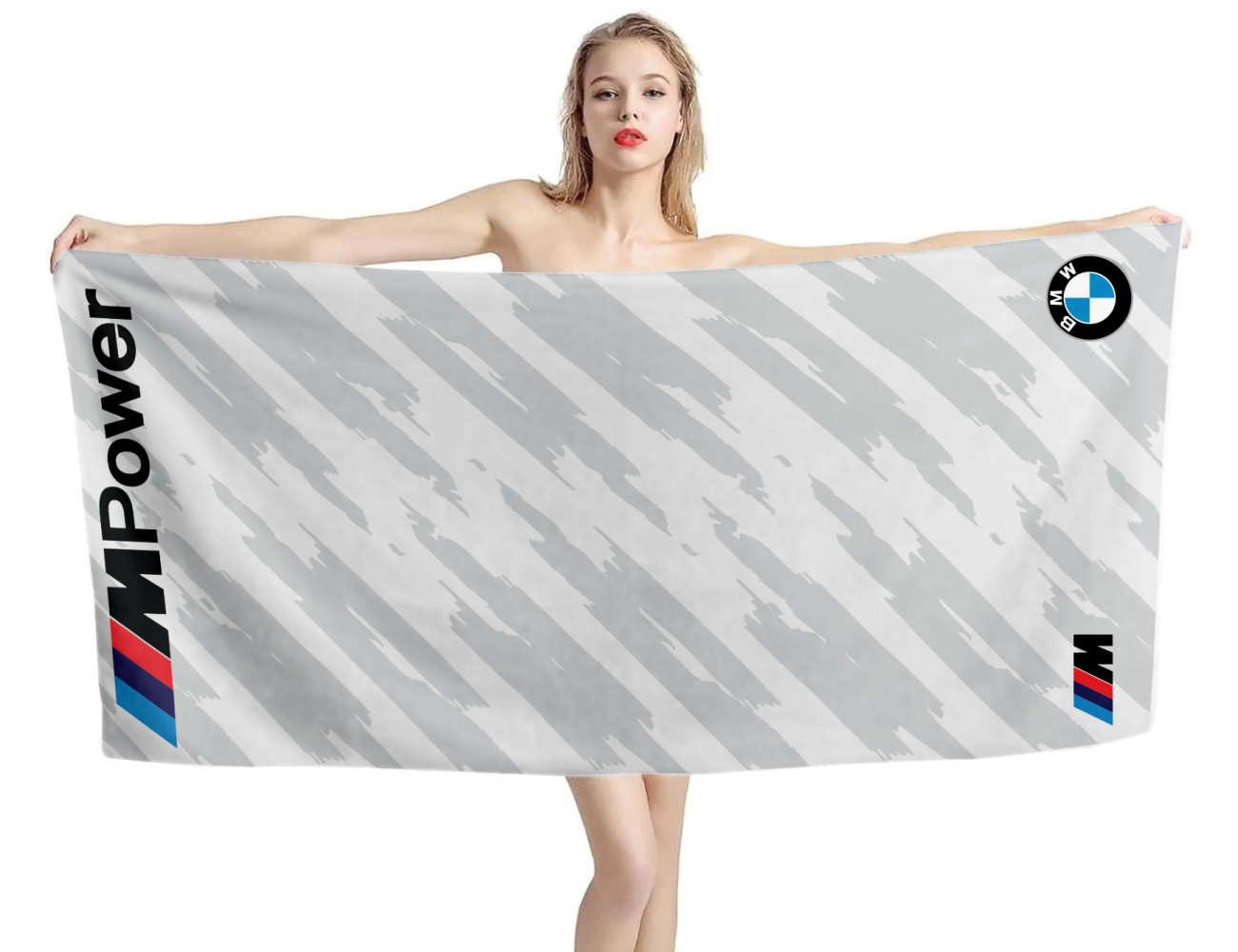 BMW Gray M Power Beach Towel, BMW--13