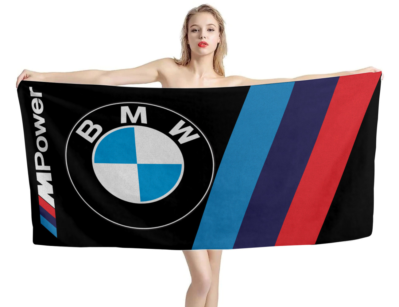 BMW Big Logo M Power Beach Towel