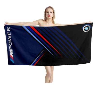 BMW M Power Blue-Black Beach Towel