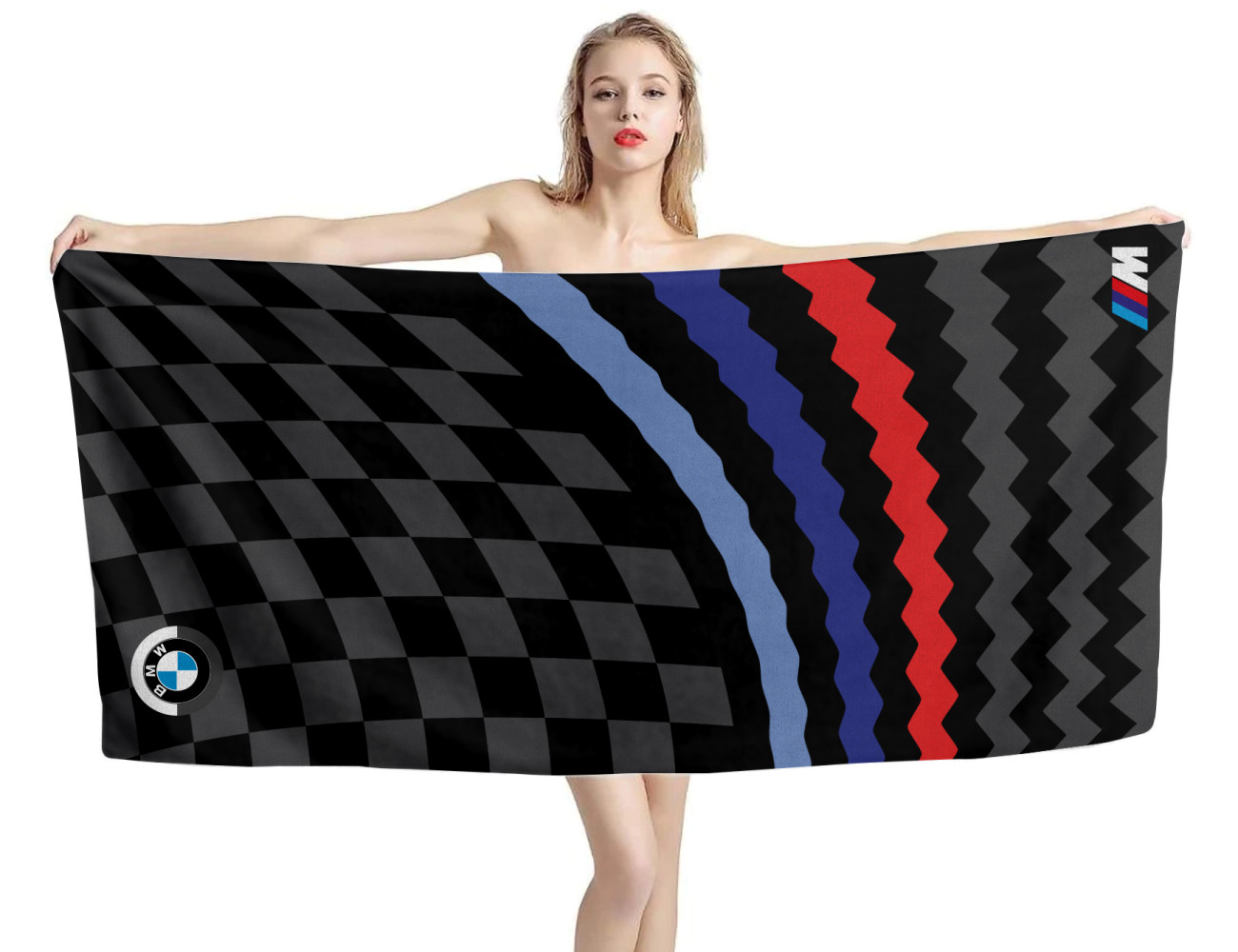 BMW M Black-Gray Beach Towel