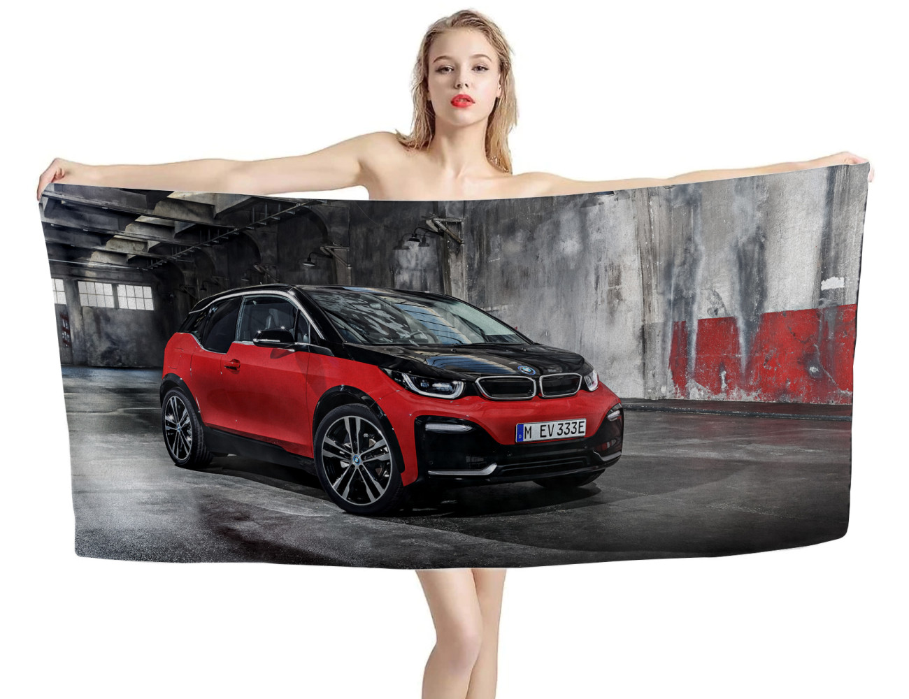 BMW i3s Beach Towel, BMW-I3S