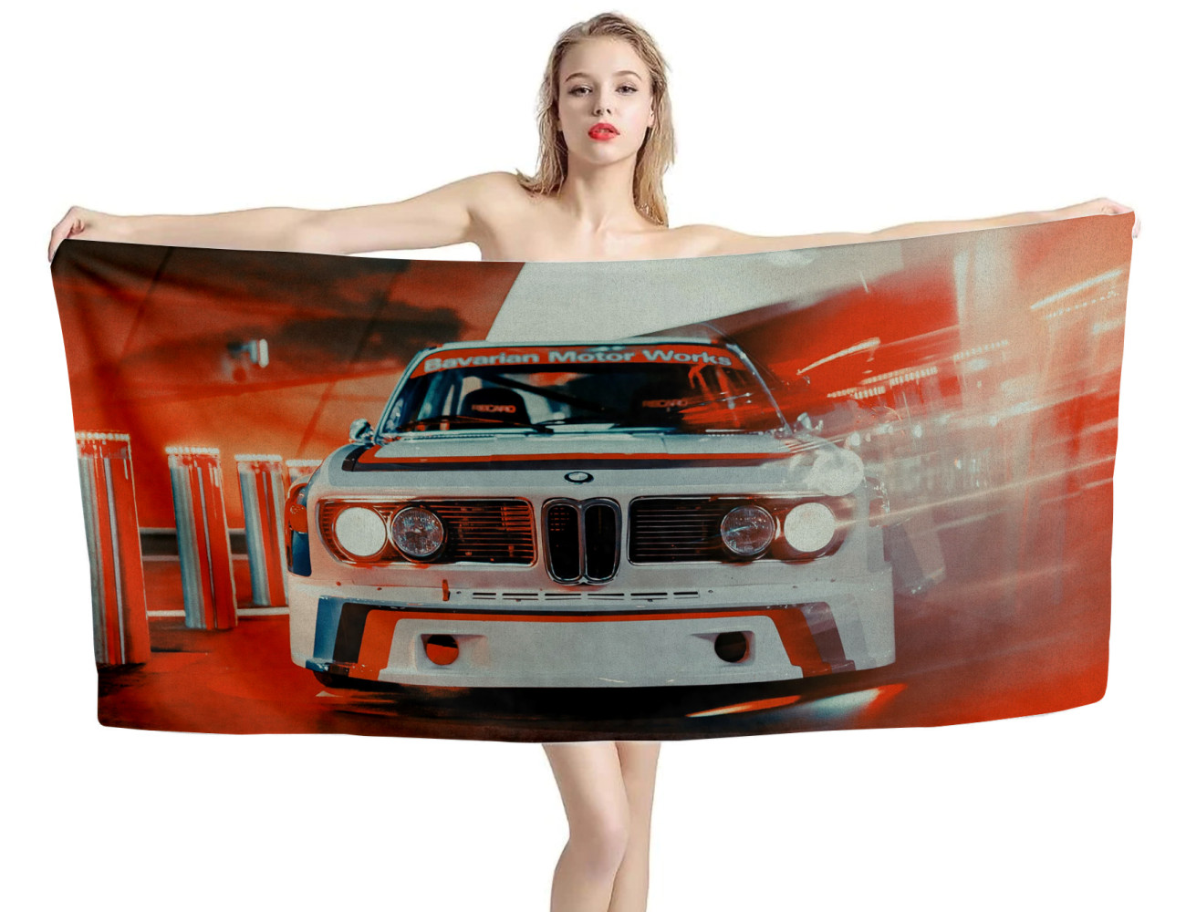 BMW E9 Beach Towel, BMW-E9