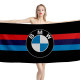 BMW Big Logo Schwarz Strandtuch Model1, BMW02