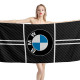 BMW Logo Carbon Beach Towel, BMWCARBON01