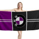 BMW Logo Carbon Purple Beach Towel, BMWCARBON03